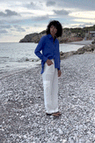 The Gina Oversized Shirt in Klein blue