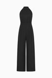 The Sofia Halterneck Jumpsuit in black