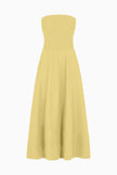 The Chiara Maxi Bandeau Dress in yellow