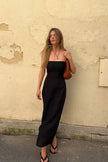 The Frances Bandeau Dress in black