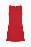 The Dahlia Mini Shift Dress in red