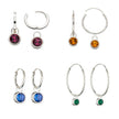 Beginnings Crystal Birthstone Hoop Earring Charms