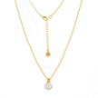 Charis Round Gemstone Necklace Moonstone