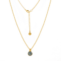 Charis Round Gemstone Necklace Labradorite