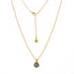 Charis Round Gemstone Necklace Labradorite