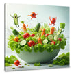 Salad Bowl Swim Party Canvas
