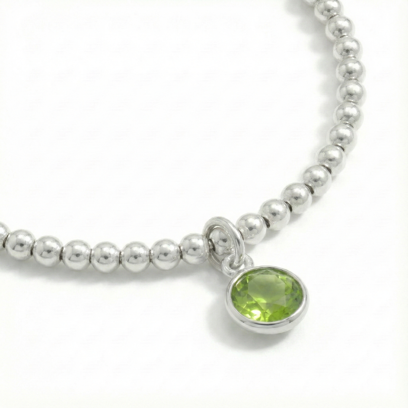 Peridot August Birthstone Jewellery Set | Bracelet & Ring