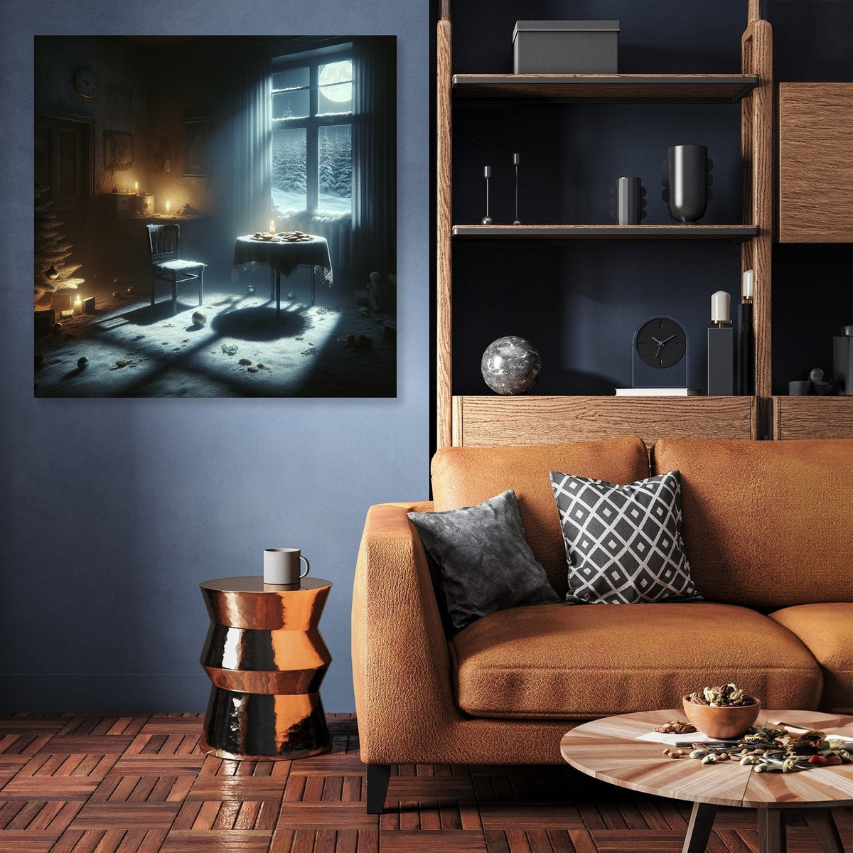 Midnight Solitude Christmas Canvas