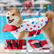 Dog For Swimming Only Cartoon Full Printed Cute Small Animal Traction Pet Life Vest