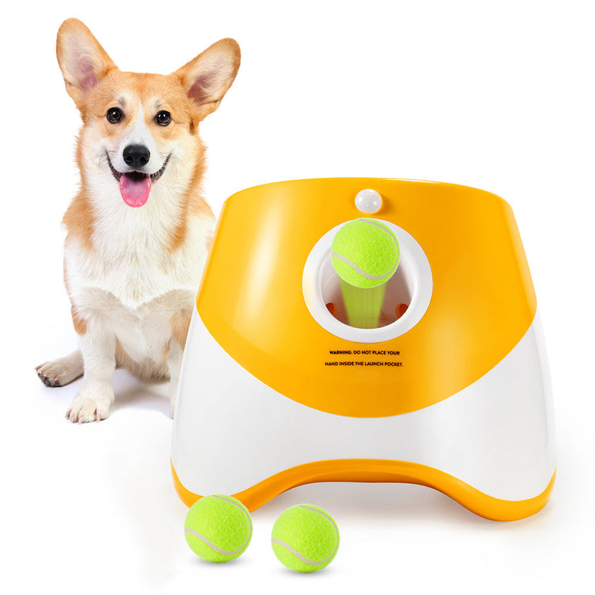 Máquina Lanzadora Automática de Pelotas para Perros, Juguete Exterior, Lanzador de Tenis, Herramienta para Pasear Perros