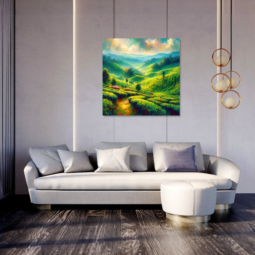 Cameron Highlands Tea Fields Canvas