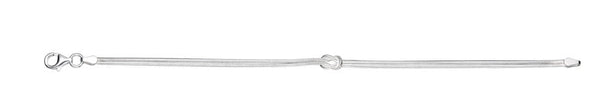 Beginnings Love Knot Snake Chain Bracelet