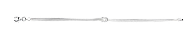 Beginnings Love Knot Snake Chain Bracelet