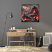 Volcanic Dragon Lair Canvas