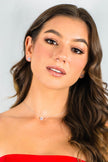 MILESTONE RUBY HALO EARRINGS IN SILVER