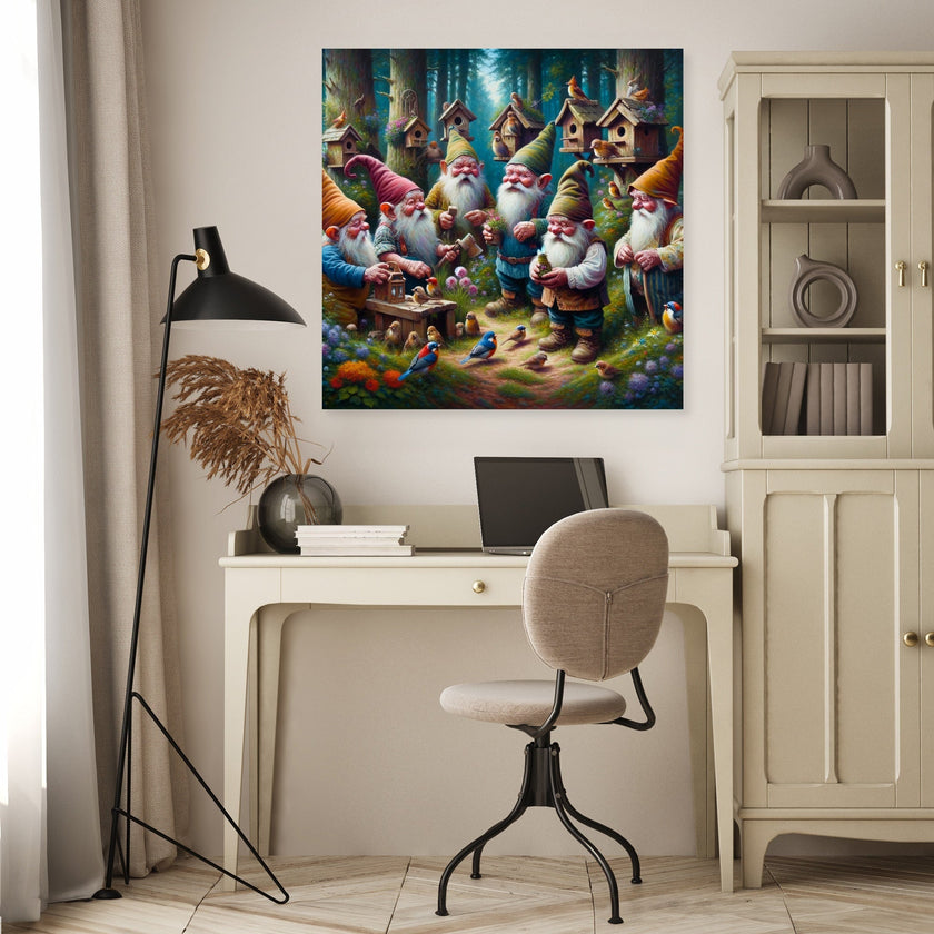 Enchanted Woodland Gnomes Canvas