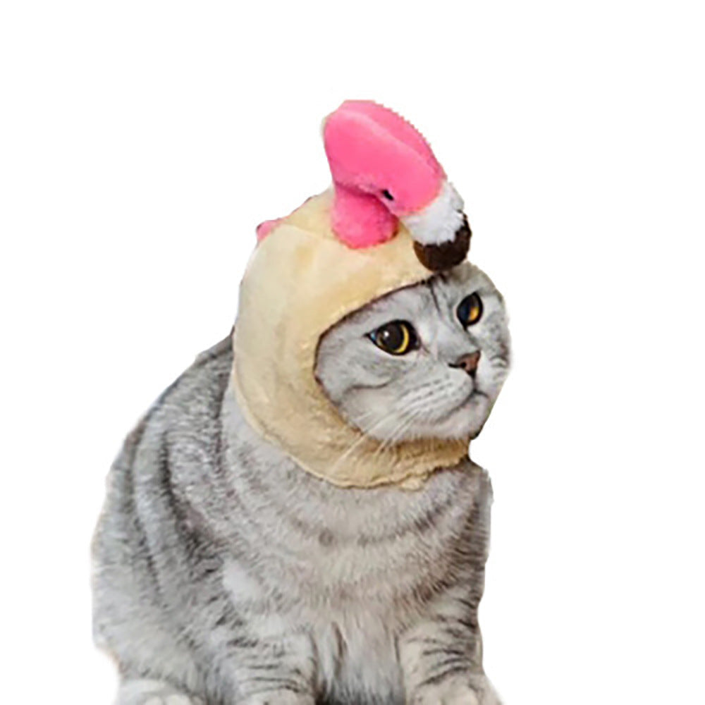 Pet Headgear Cute Dog Teddy Dress Up SUNFLOWER Cat Headdress Wig Cat Headgear Hat