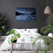 Moonlit Frozen Lake Canvas