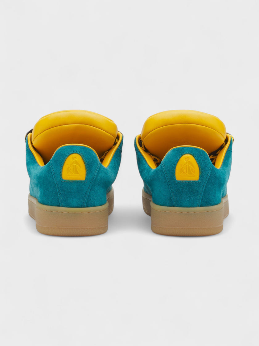 Lanvin x Future Hyper Curb Suede Sneakers Blue