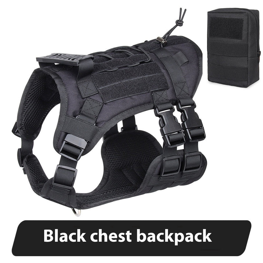 Tactical Chest And Back Oxford Large Dog Vest