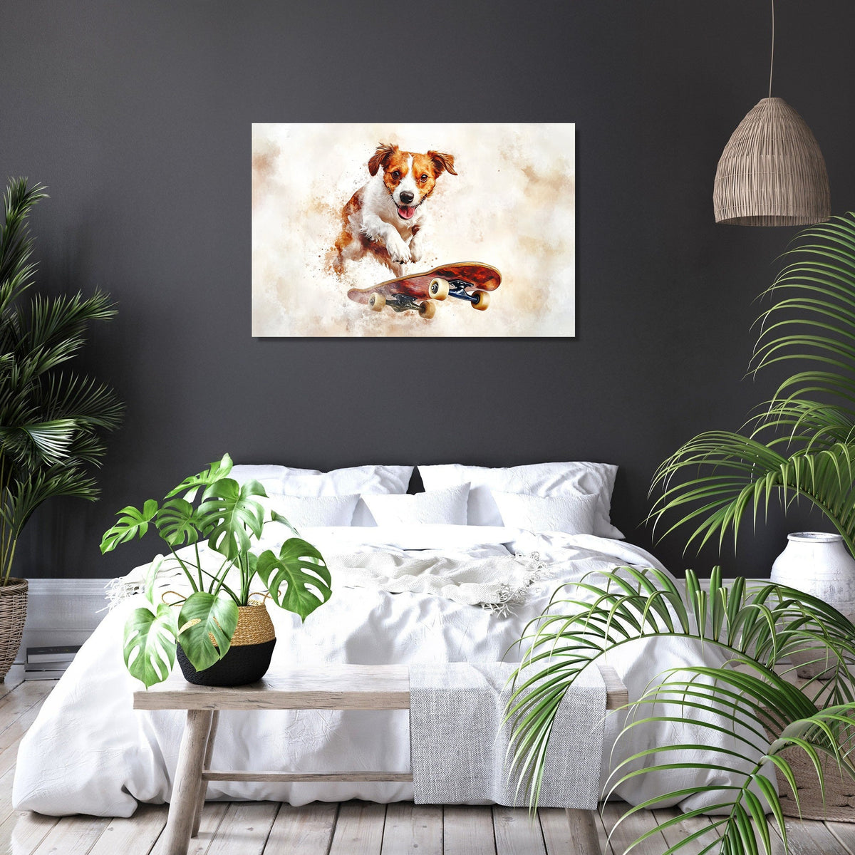 Dog on Wheels Canvas