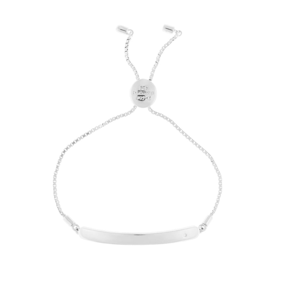D For Diamond ID Toggle Armband mit Diamant