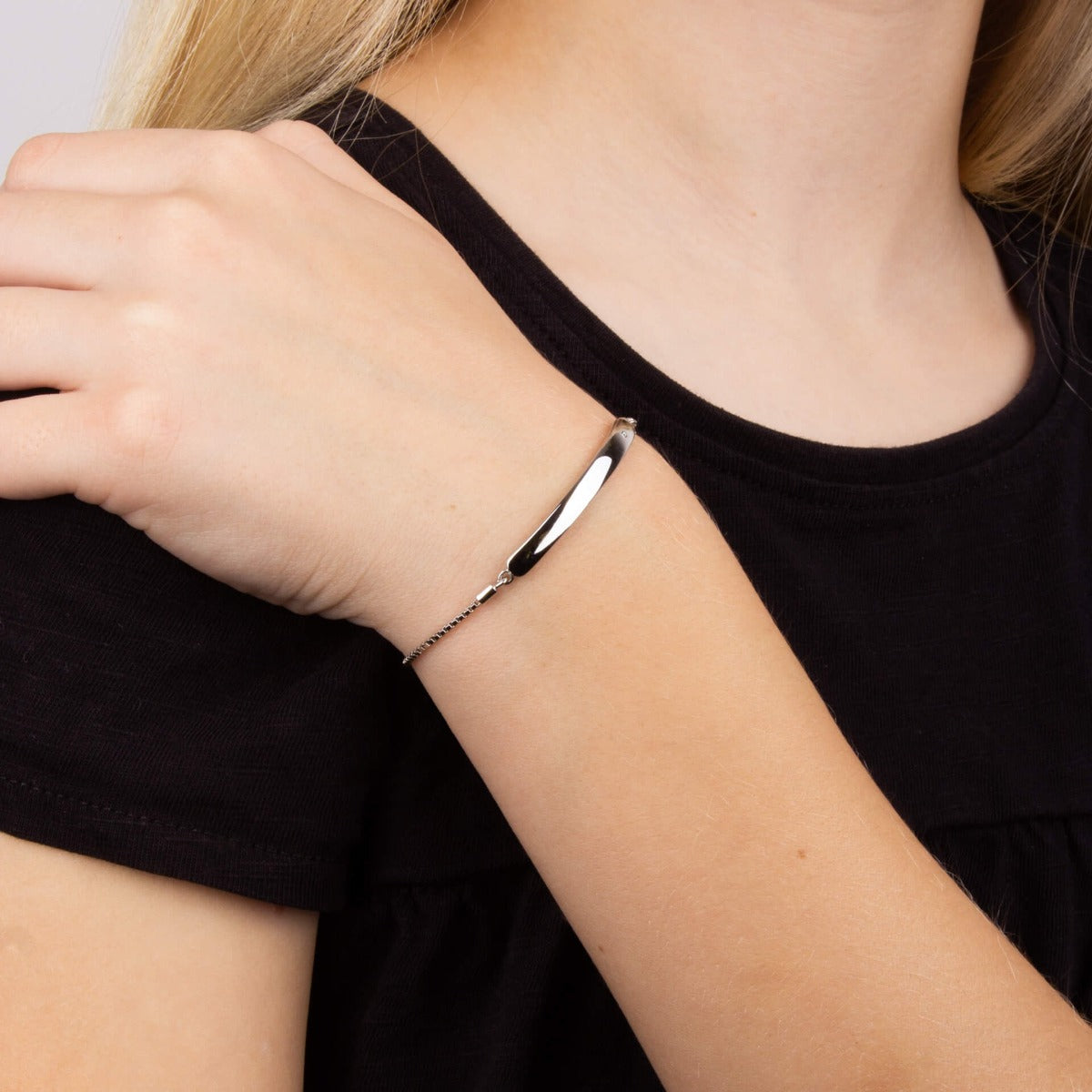 D For Diamond ID Toggle Armband mit Diamant