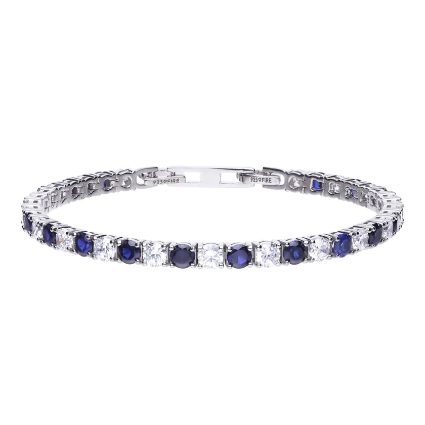 Diamonfire zweifarbiges Zirkonia Tennisarmband