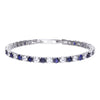 Diamonfire Two Tone Zirconia Tennis Bracelet
