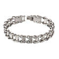 Fred Bennett Edelstahl-Fahrradkettenarmband