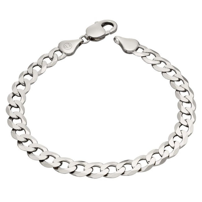 Fred Bennett Heavyweight Diamond Cut Curb Chain Bracelet