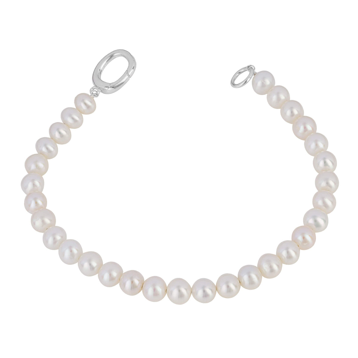 Beginnings White Pearl Charm Bracelet