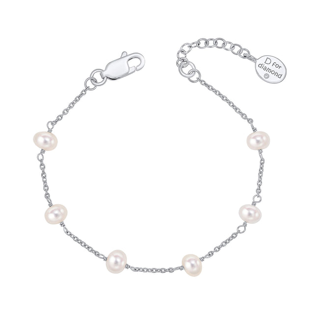 D For Diamond Perlenarmband mit Diamant