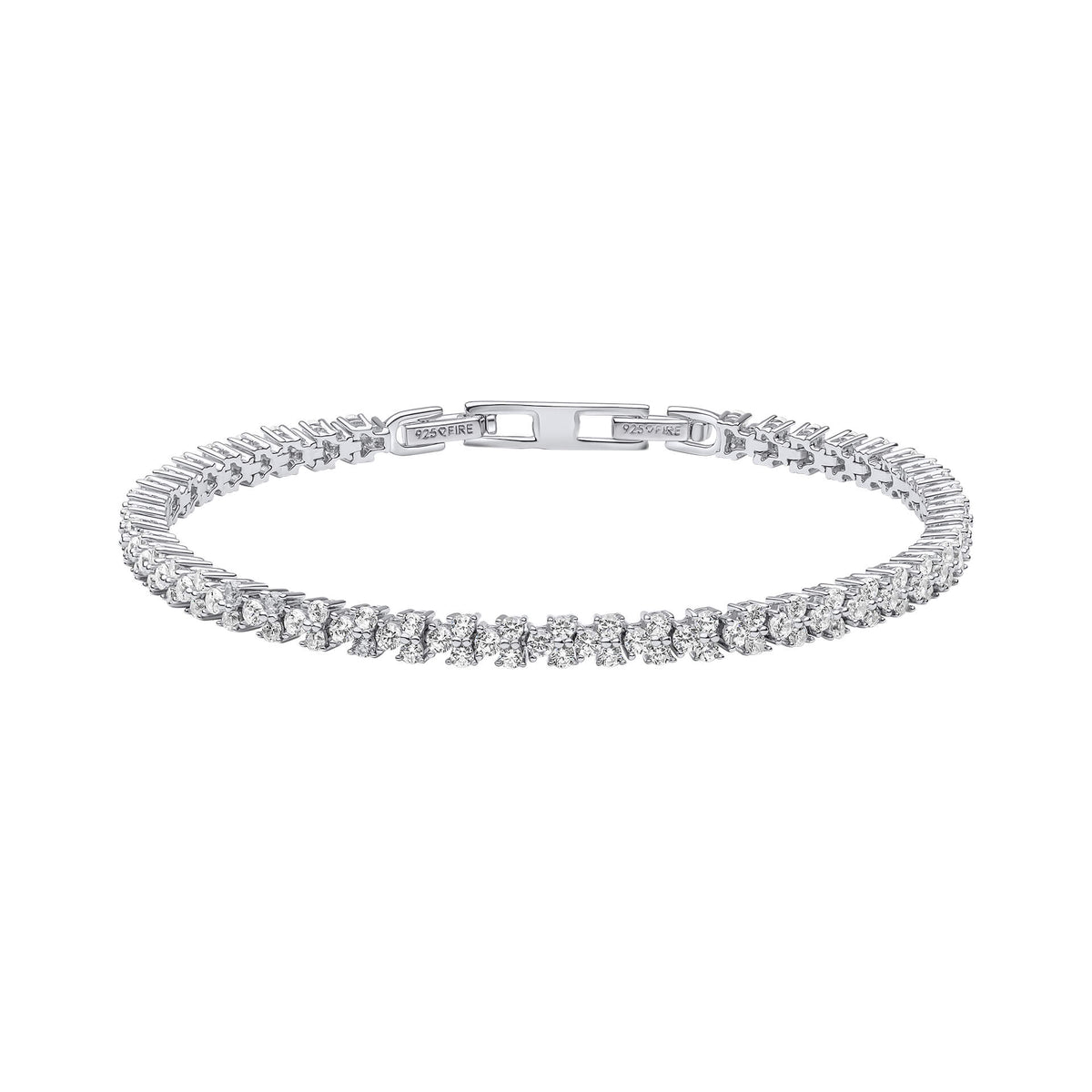 Diamonfire Claw Set Zirconia Tennis Bracelet