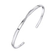 Beginnings Twist Open Bangle with Cubic Zirconia