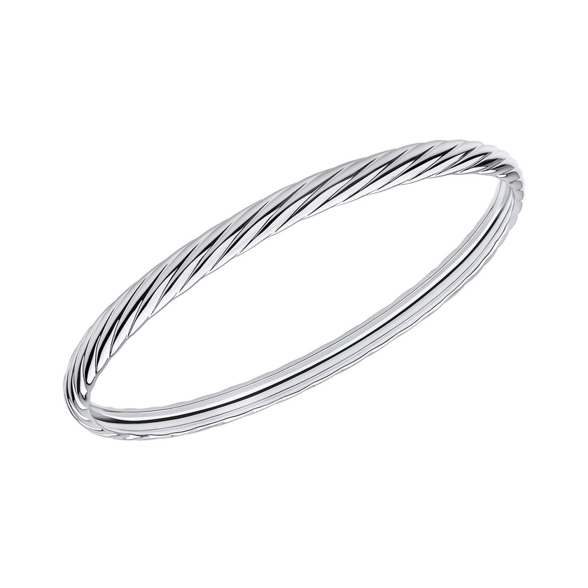 Beginnings Twisted Rope Textured Bangle