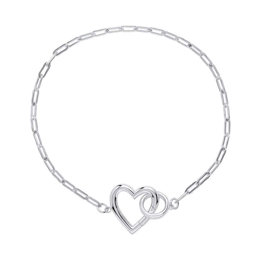 Beginnings Heart Connection Chain Bracelet