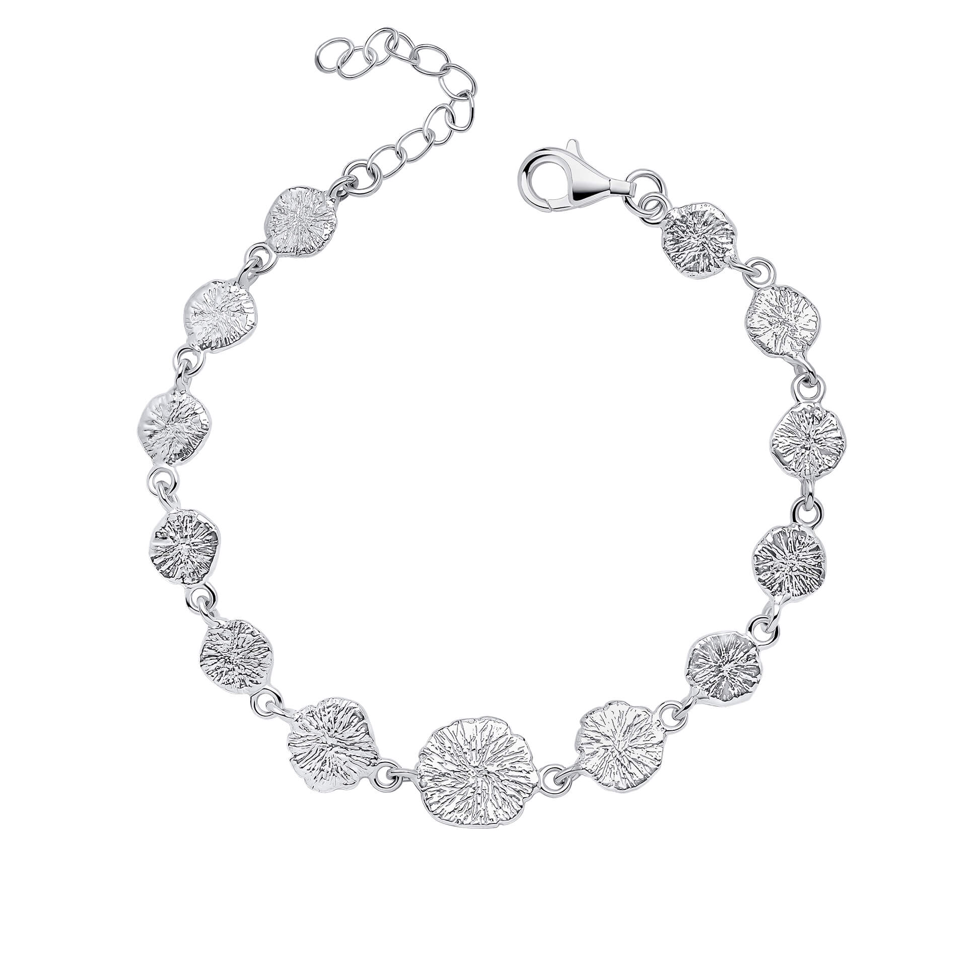 Beginnings Armband mit strukturierten Scheiben