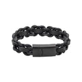 Fred Bennett Thick Braided Leather Bracelet
