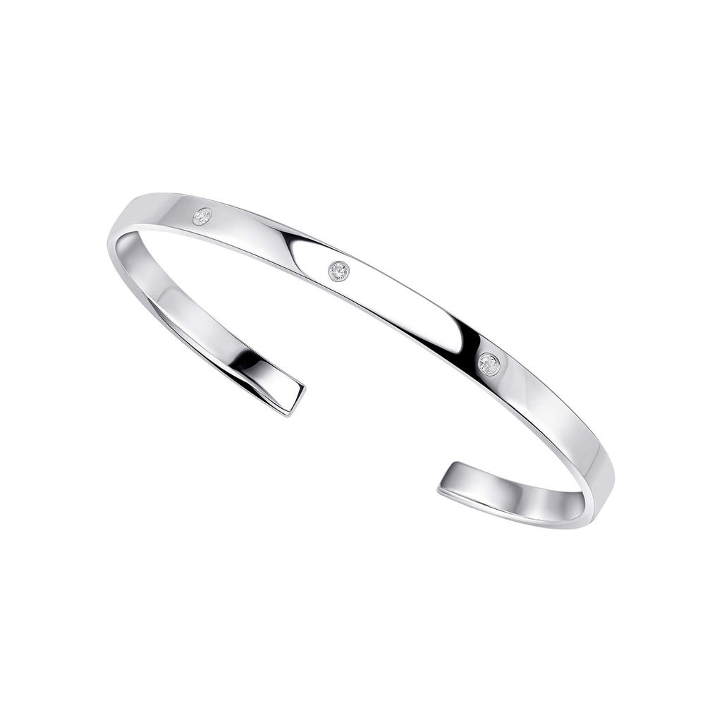 Beginnings Drehmoment-Armreif mit Zirkonia