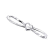 Beginnings Hinged Heart Bangle