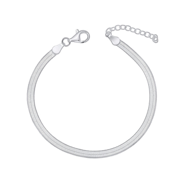 Beginnings Flat Herringbone Chain Bracelet