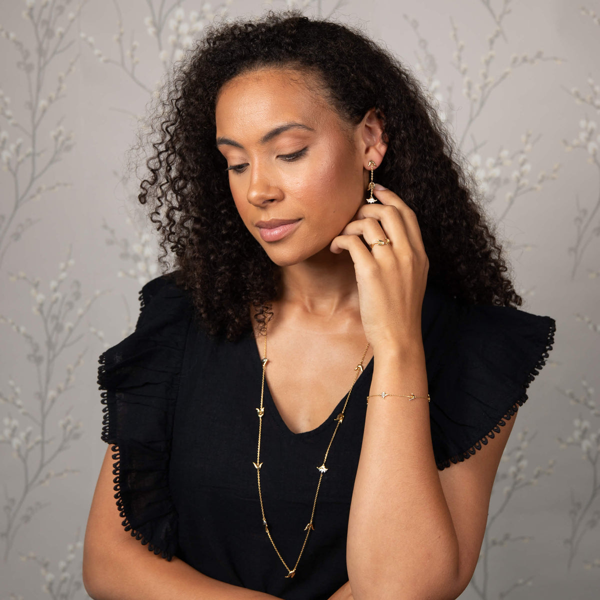 Laura Ashley Fashion Camelot Drop Earrings