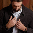 Fred Bennett Gun Metal Double Chain Necklace