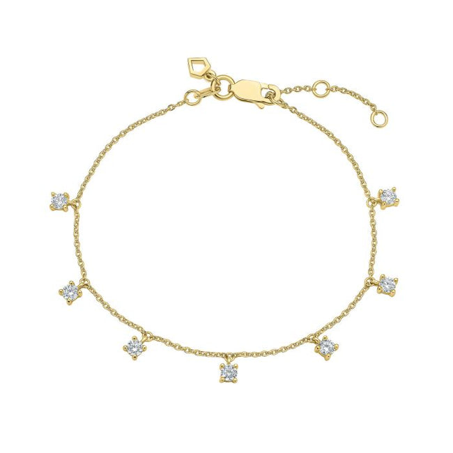 Pulsera Diamonfire de circonitas engastadas en cuatro garras