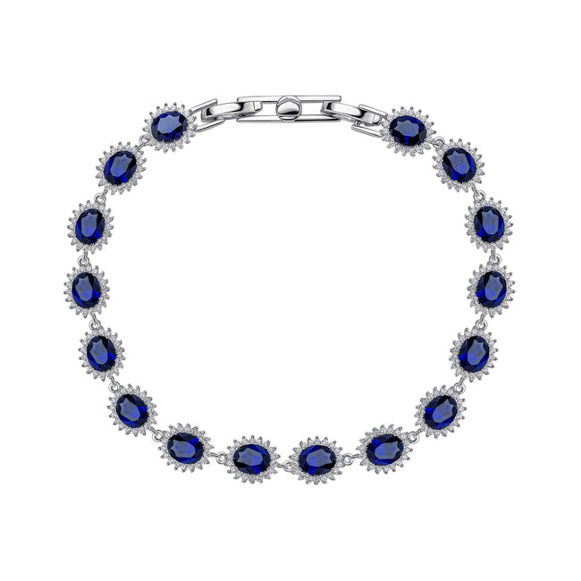 Diamonfire Oval Bracelet with Surround