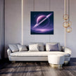Violet Ring Planet Canvas