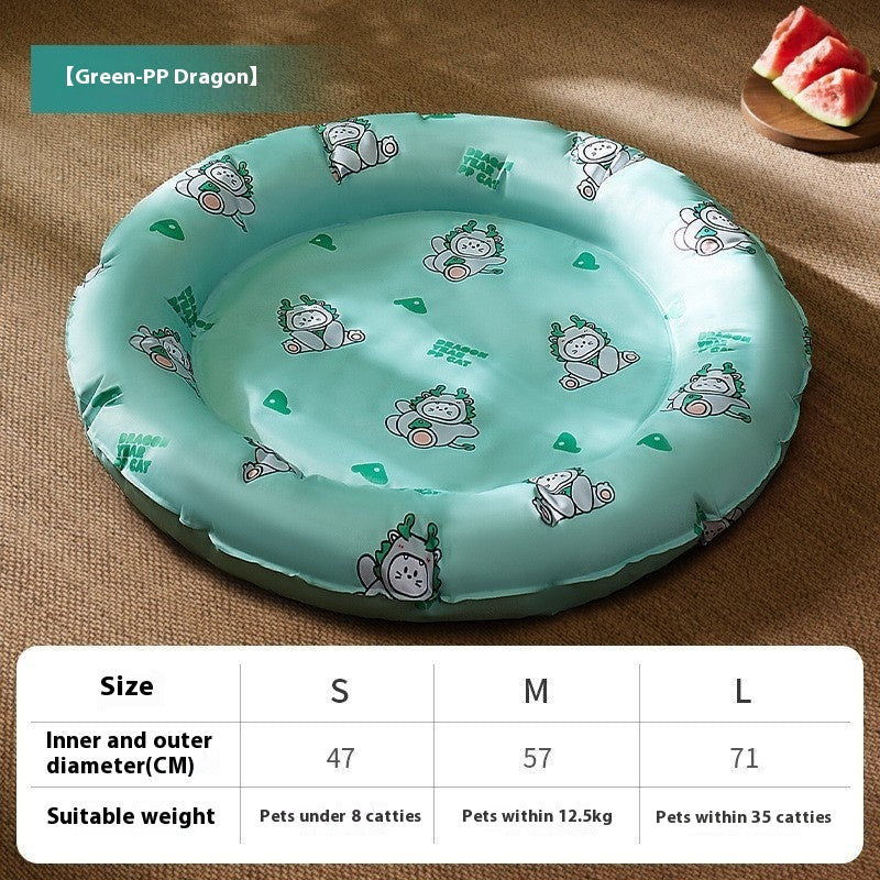 Alfombrilla de hielo refrigerante para perros, alfombrilla de hielo de gel, colchoneta impermeable para caseta
