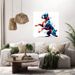 Playful Shadows Boxer at Play Canvas