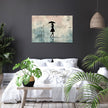 Woman with Umbrella Canvas